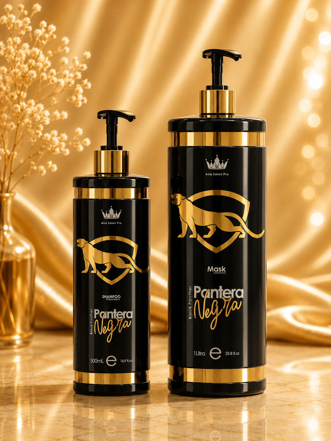🖤 Alisado Pantera Negra y shampoo preparador – Control de Frizz y Reducción de Volumen ✨