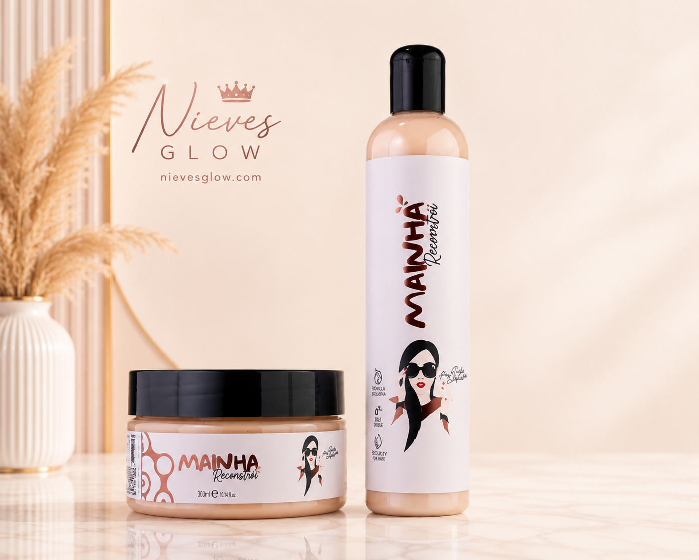 Kit Mainha Reconstrói – Shampoo + Mascarilla Reparadora