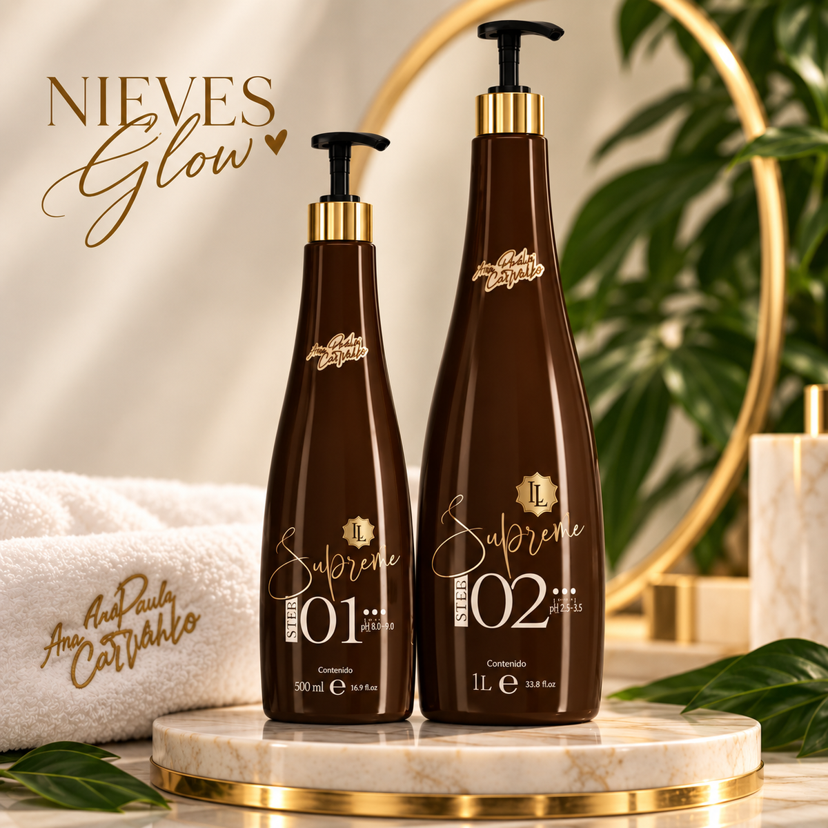 LL Supreme Ana Paula Carvalho – Kit Completo de Alisado + Shampoo