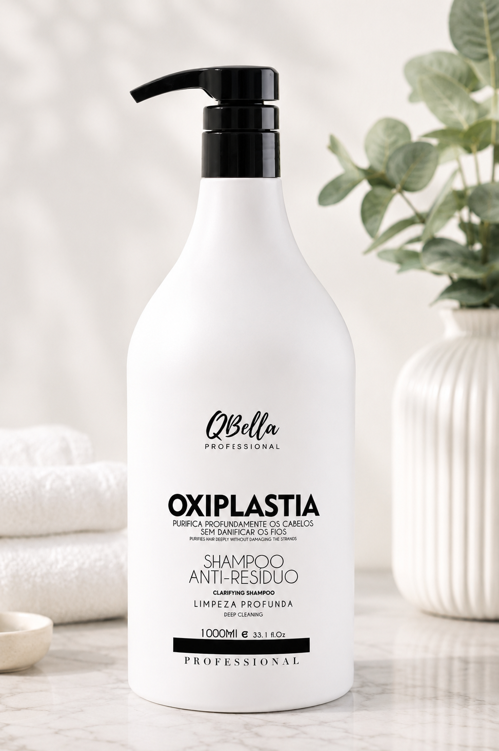 ✨ QBella Oxiplastia Shampoo Anti-Residuo Profesional 1000ml ✨