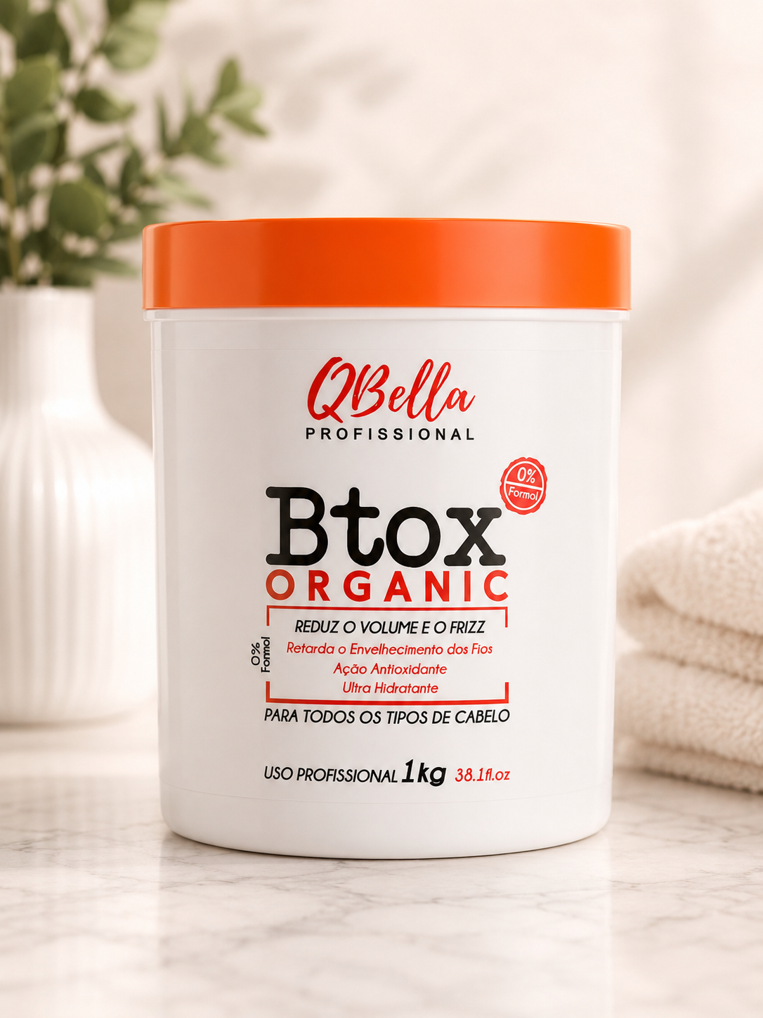 ✨ QBella Btox Organic Profesional 1Kg | Control de Frizz y Volumen ✨