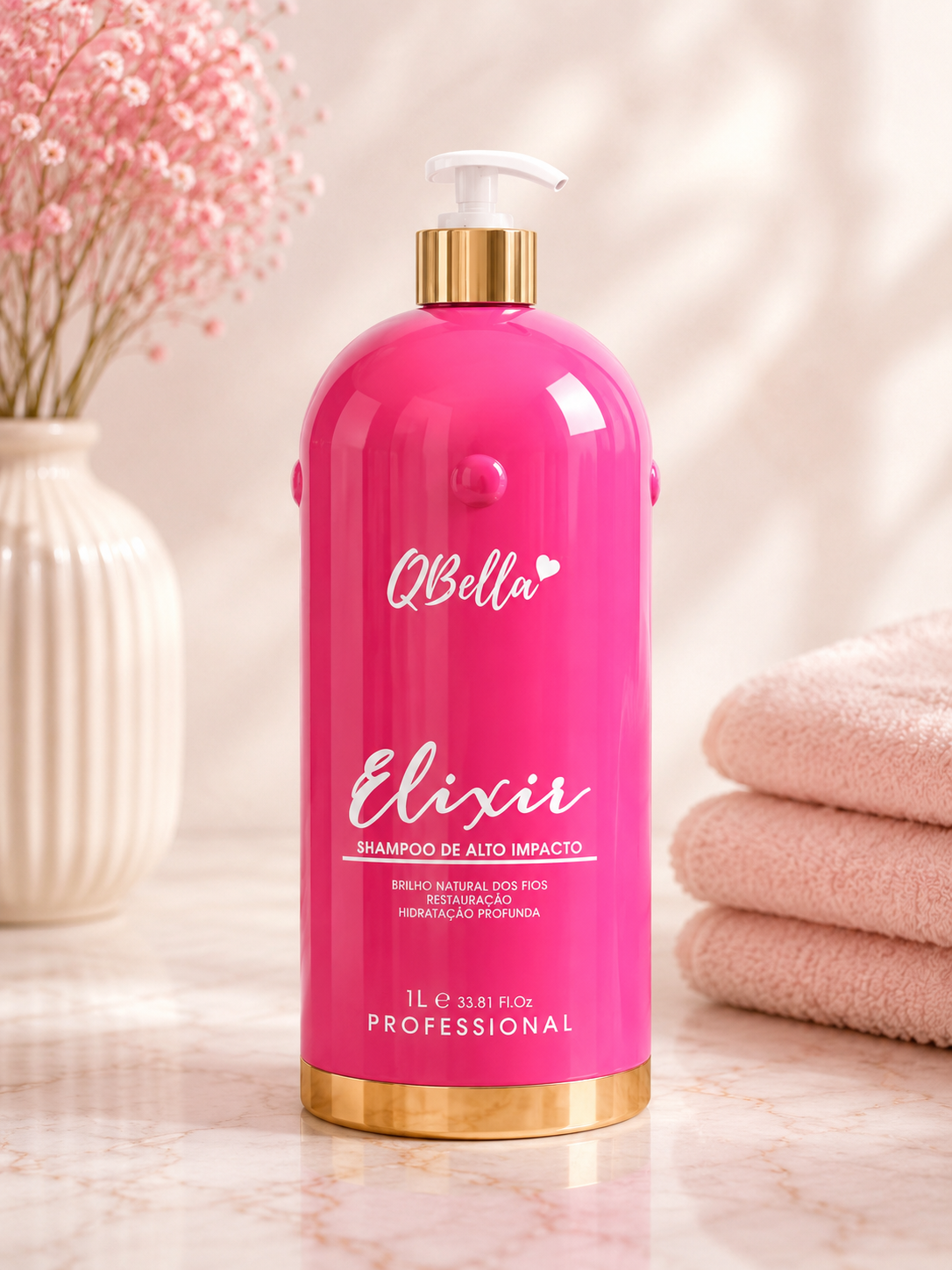 ✨ QBella Elixir Shampoo de Alto Impacto Profesional 1L ✨